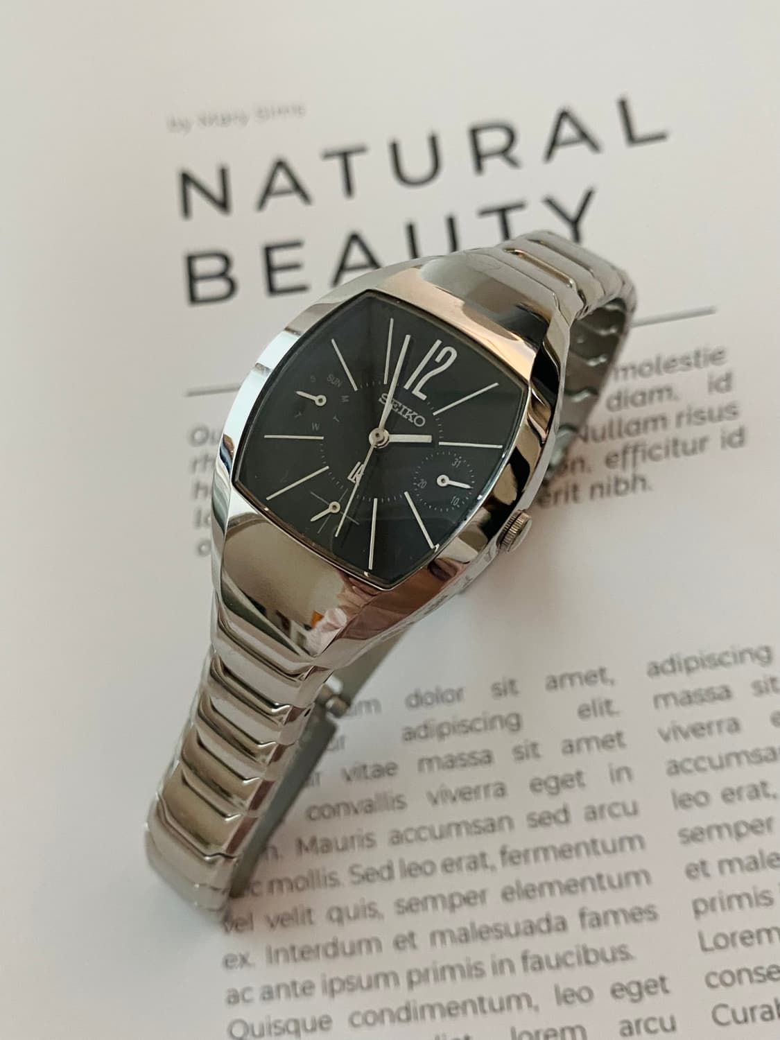 Seiko 세이코 lk 루키아 블랙 쉘 실버 상품이미지1