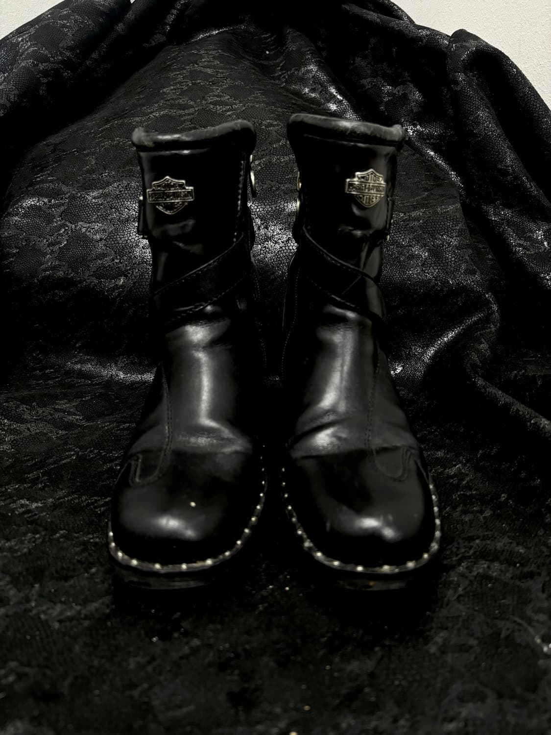 “Harley Davidson” Buckle&Stud Leather Bo 상품이미지3