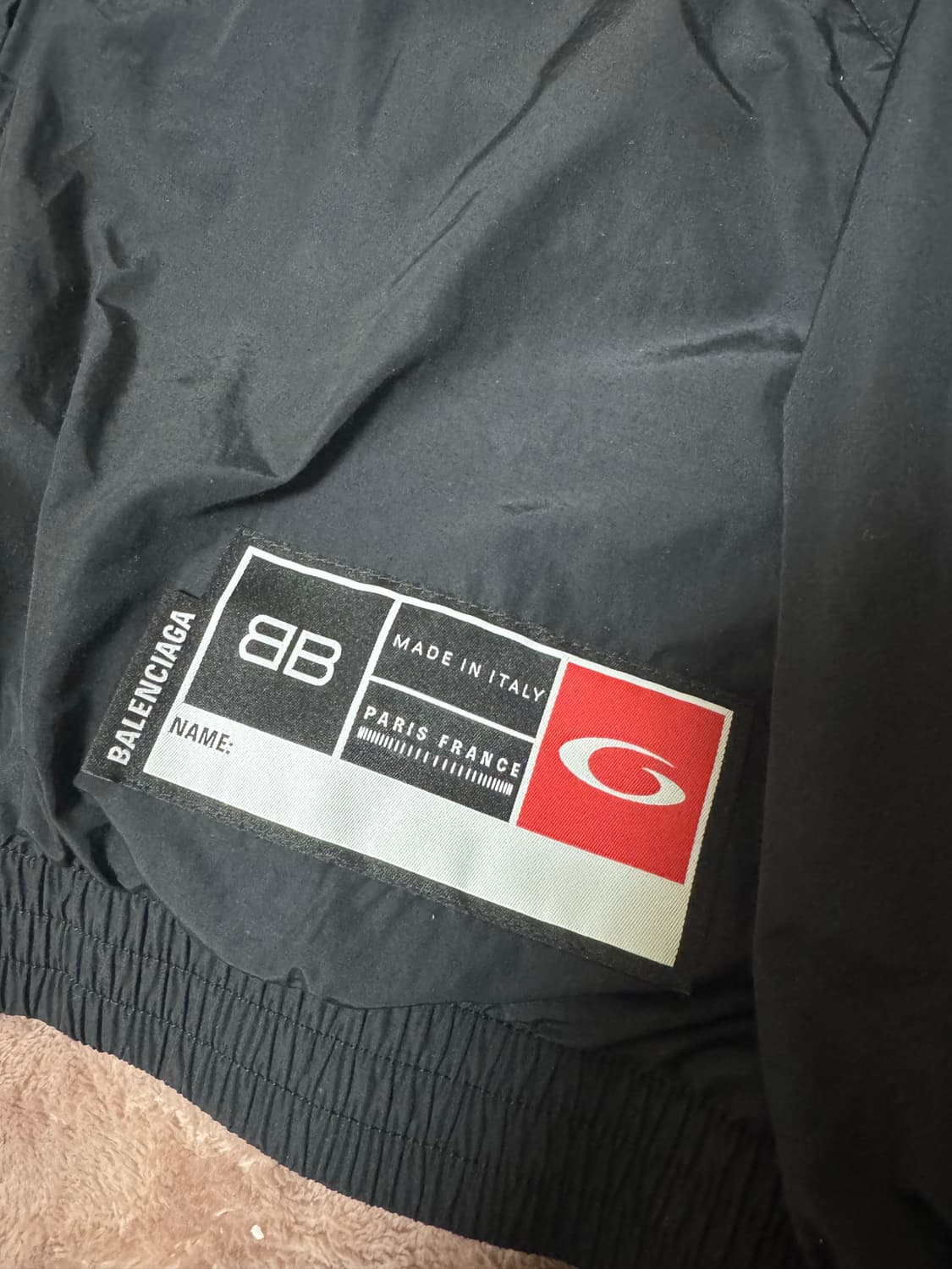 발렌시아가 바스켓볼 트랙 자켓 오버핏 xs 국문택 (황금사이즈) 백화점판 상품이미지4