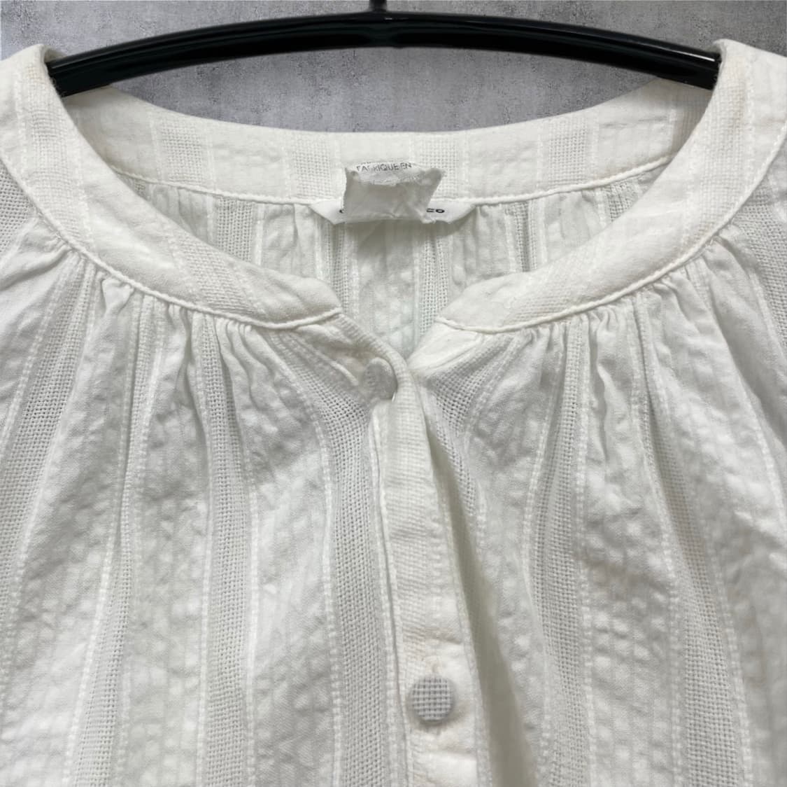 클럽모나코 화이트 보헤미안 레이스 코튼 블라우스 S 상품이미지5