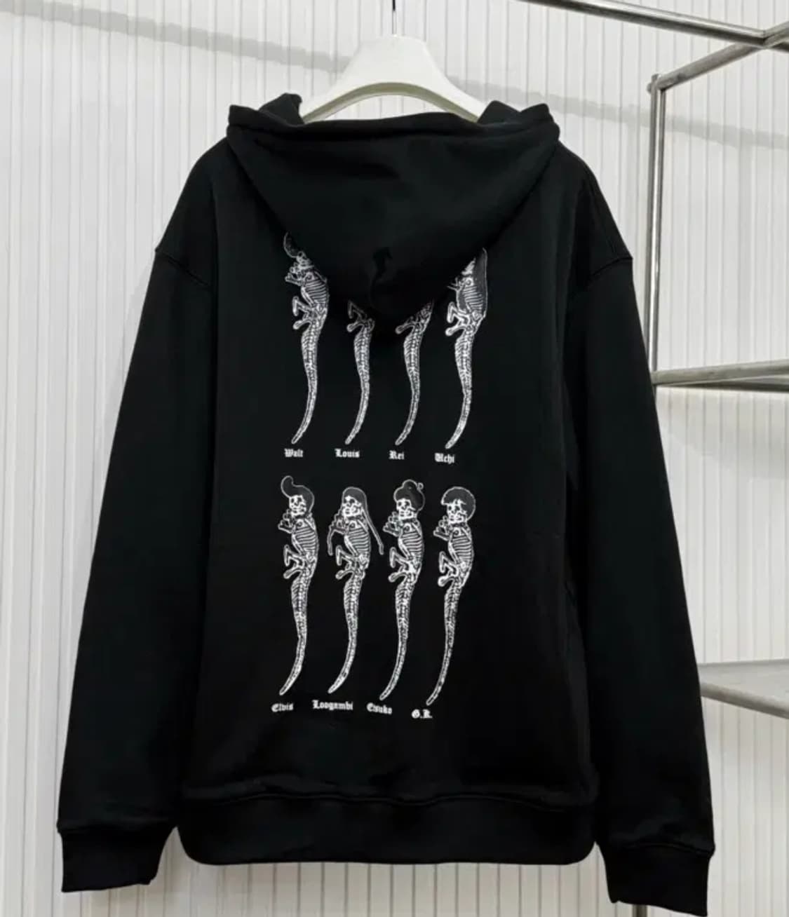 [정품] 크롬하츠X포티 백로고 대거 후드집업 블랙 L 상품이미지3