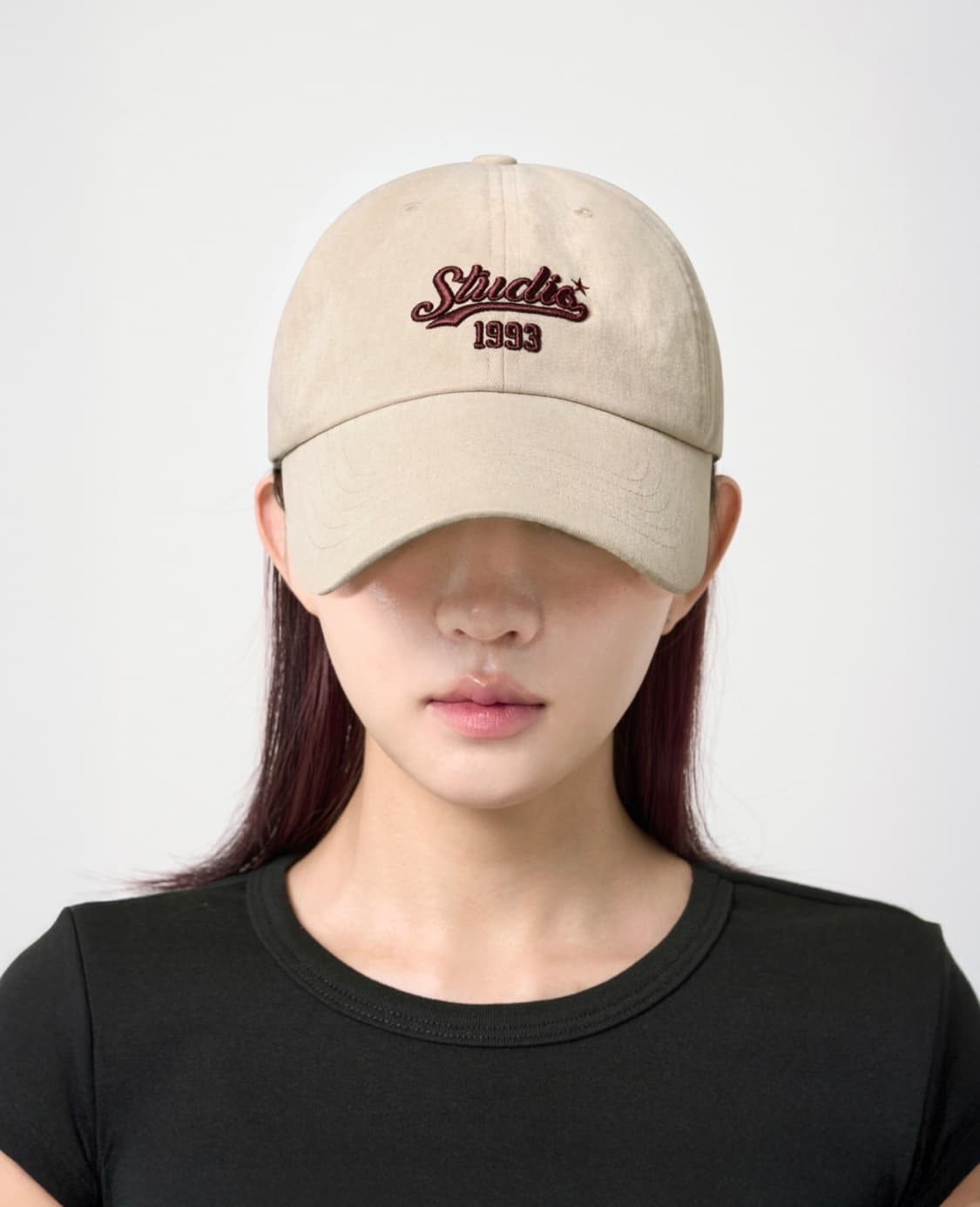 1993스튜디오 웨이브 로고 볼캡 베이지 상품이미지2