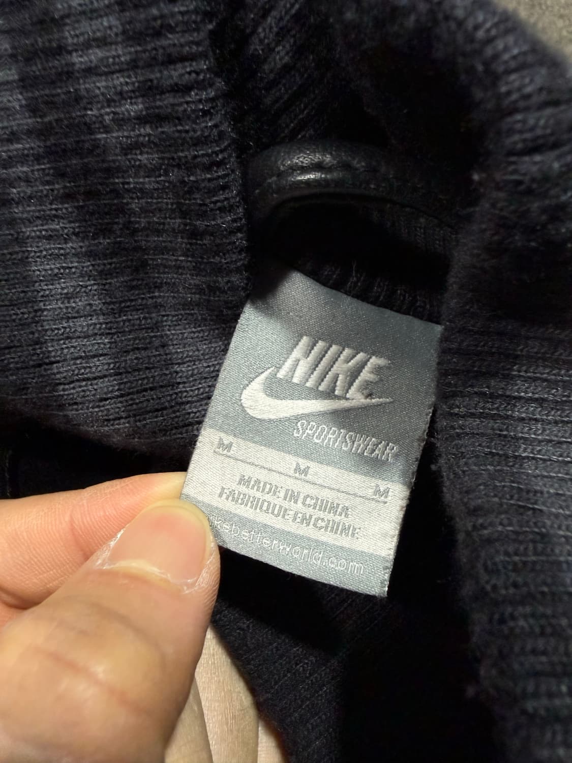 Nike 나이키 디스트로이어 레더슬리브 울 바시티 자켓 상품이미지4