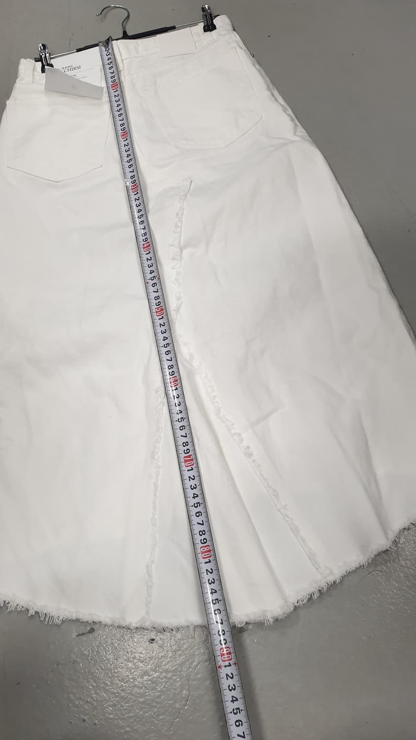 ARRICCCHIRSI 화이트 데님 롱 스커트 S 상품이미지6