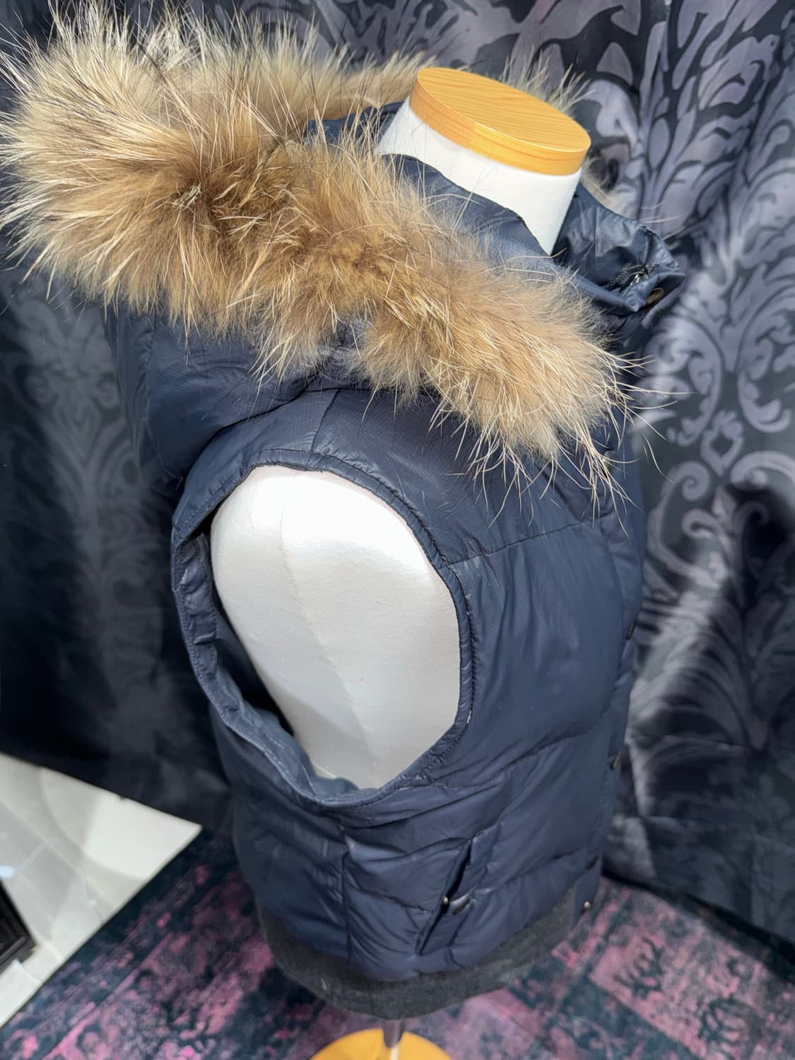 빈티지 갸루걸 퍼 패딩조끼 상품이미지3