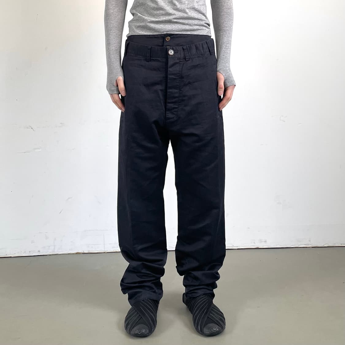 비비안웨스트우드 더블 웨이스트 팬츠 상품이미지2