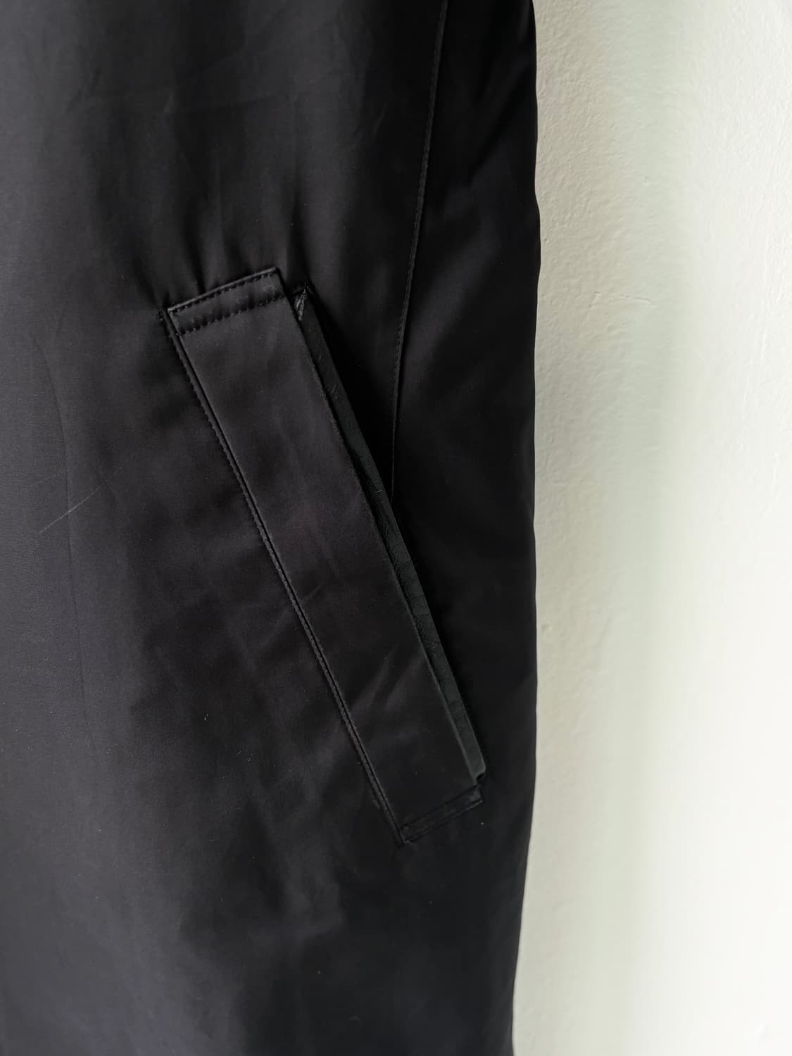 알레그리 90‘s 레더 하이넥 카코트 상품이미지6