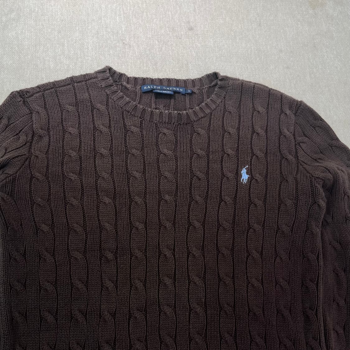 W 90 폴로 랄프로렌 코튼 꽈배기 니트 상품이미지2