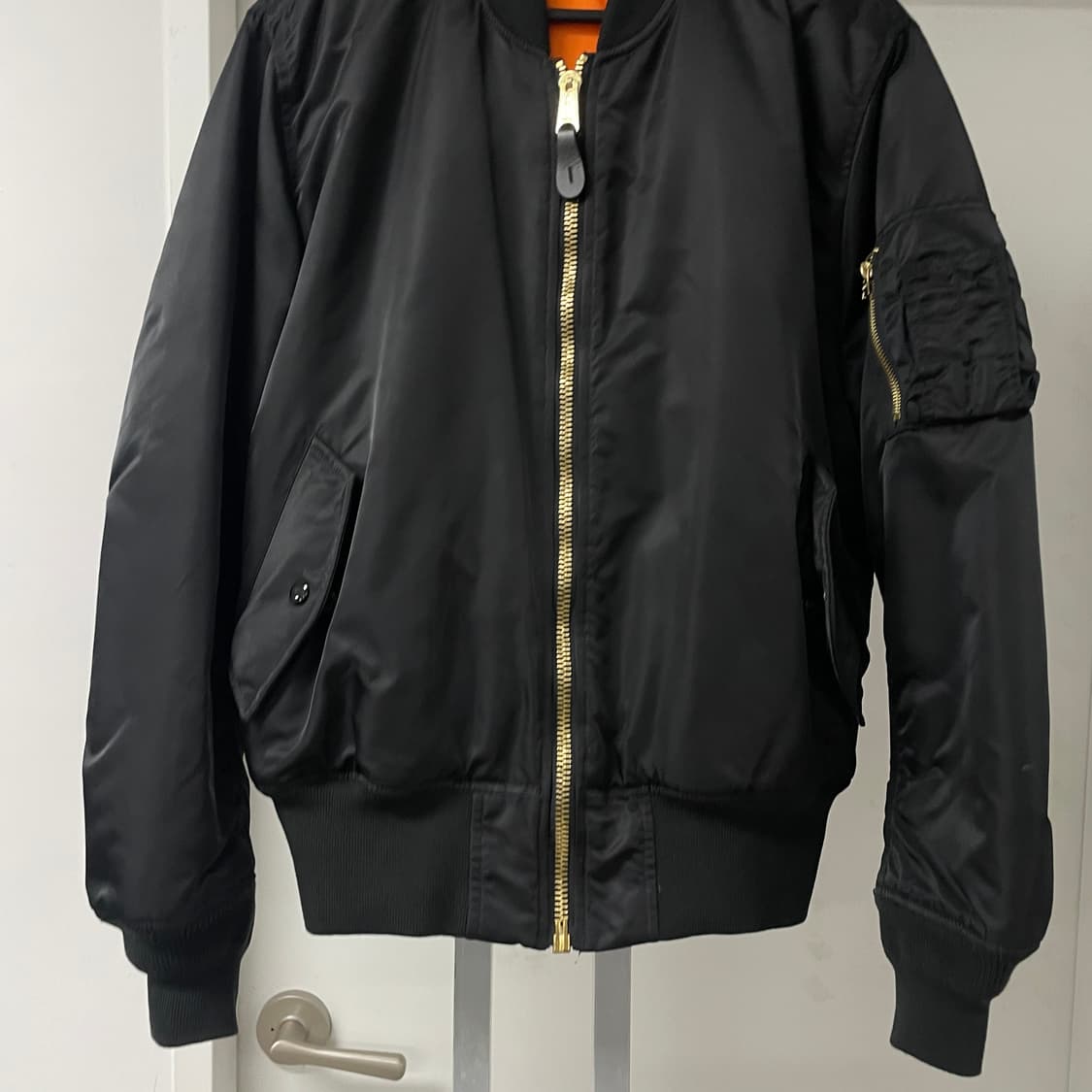 알파인더스트리 ma-1 항공 자켓 블랙 M 상품이미지3