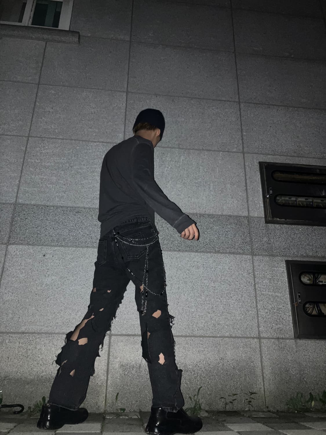 Grunge damage custom pants 상품이미지2
