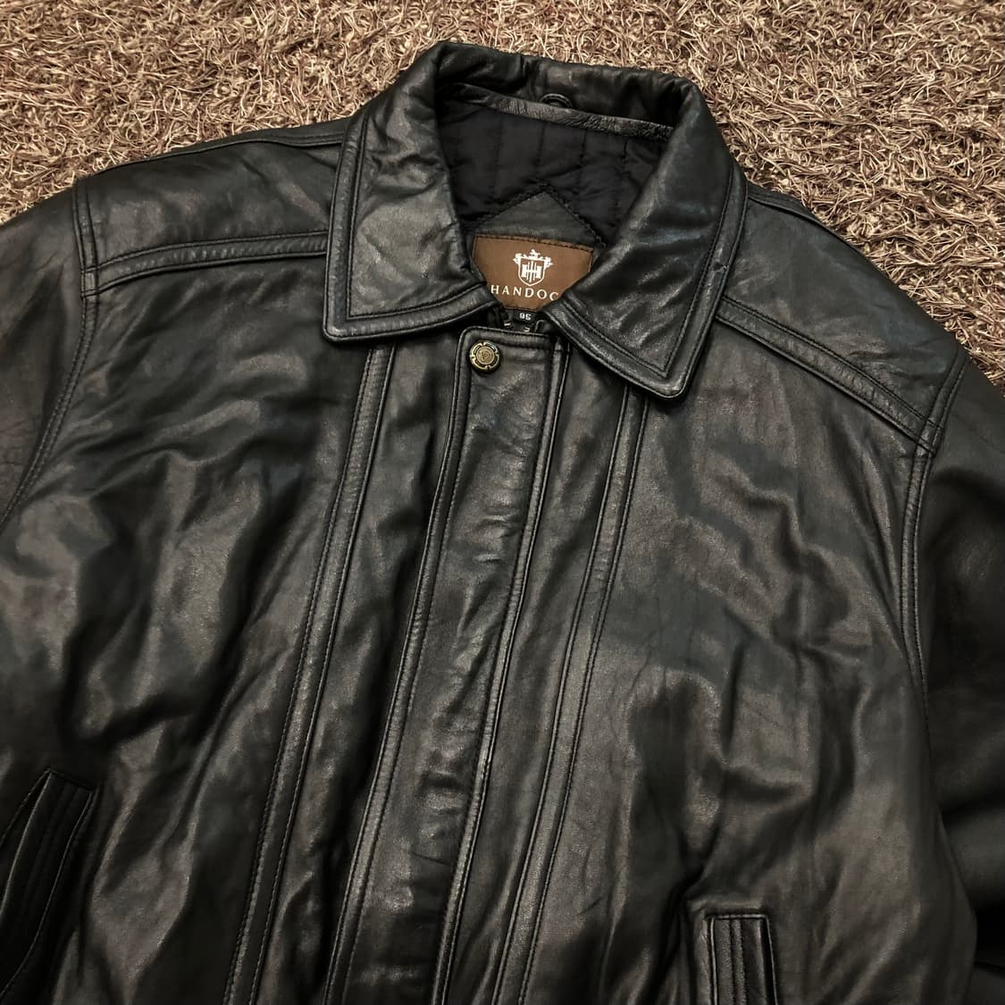빈티지 양가죽 봄버 레더 가죽 자켓 상품이미지2