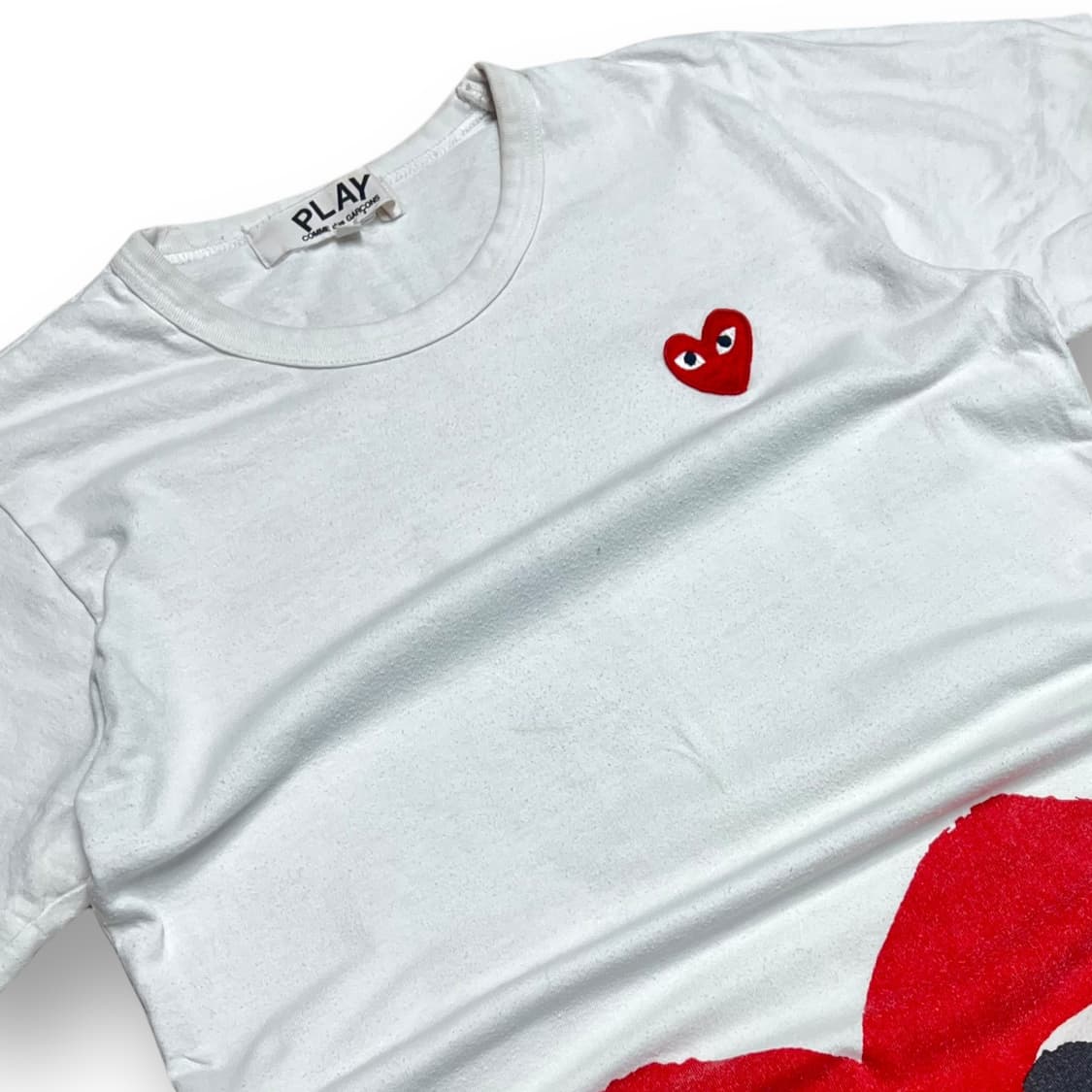 90 꼼데가르송 빅하트 반팔티  상품이미지2