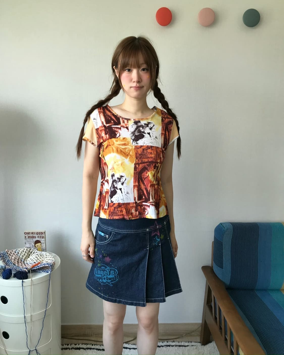 star.. denim skirt 상품이미지1