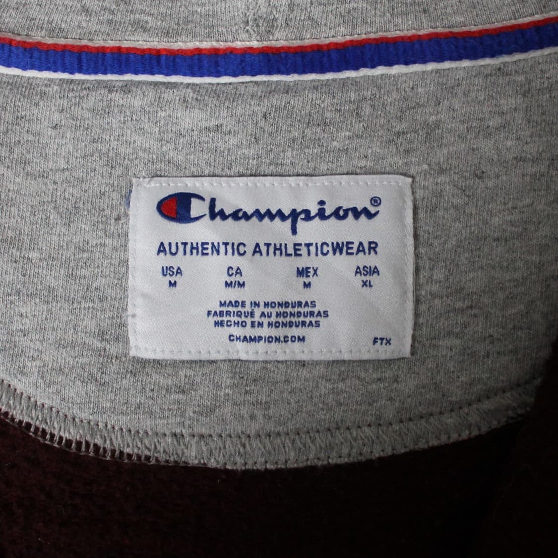 Champion 챔피온 버건디 기모 후드 티  상품이미지4