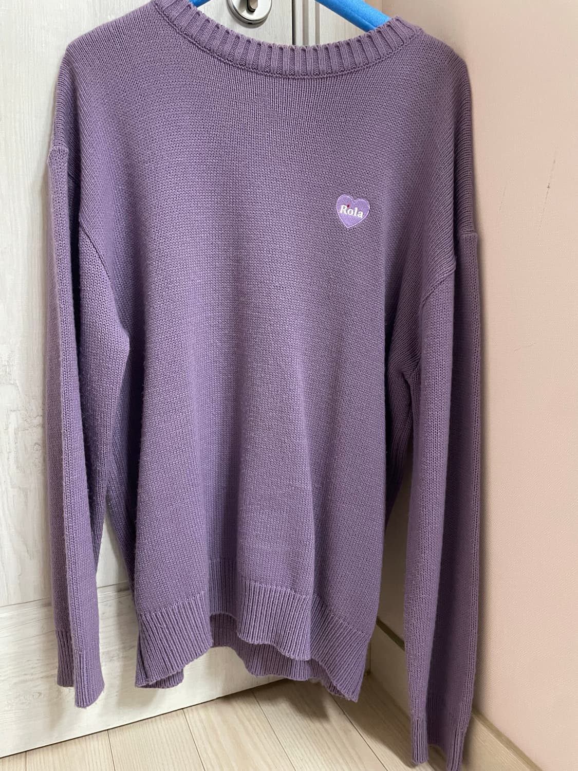 로라로라 (KT-21536) CREW NECK KNIT LAVENDER 상품이미지2
