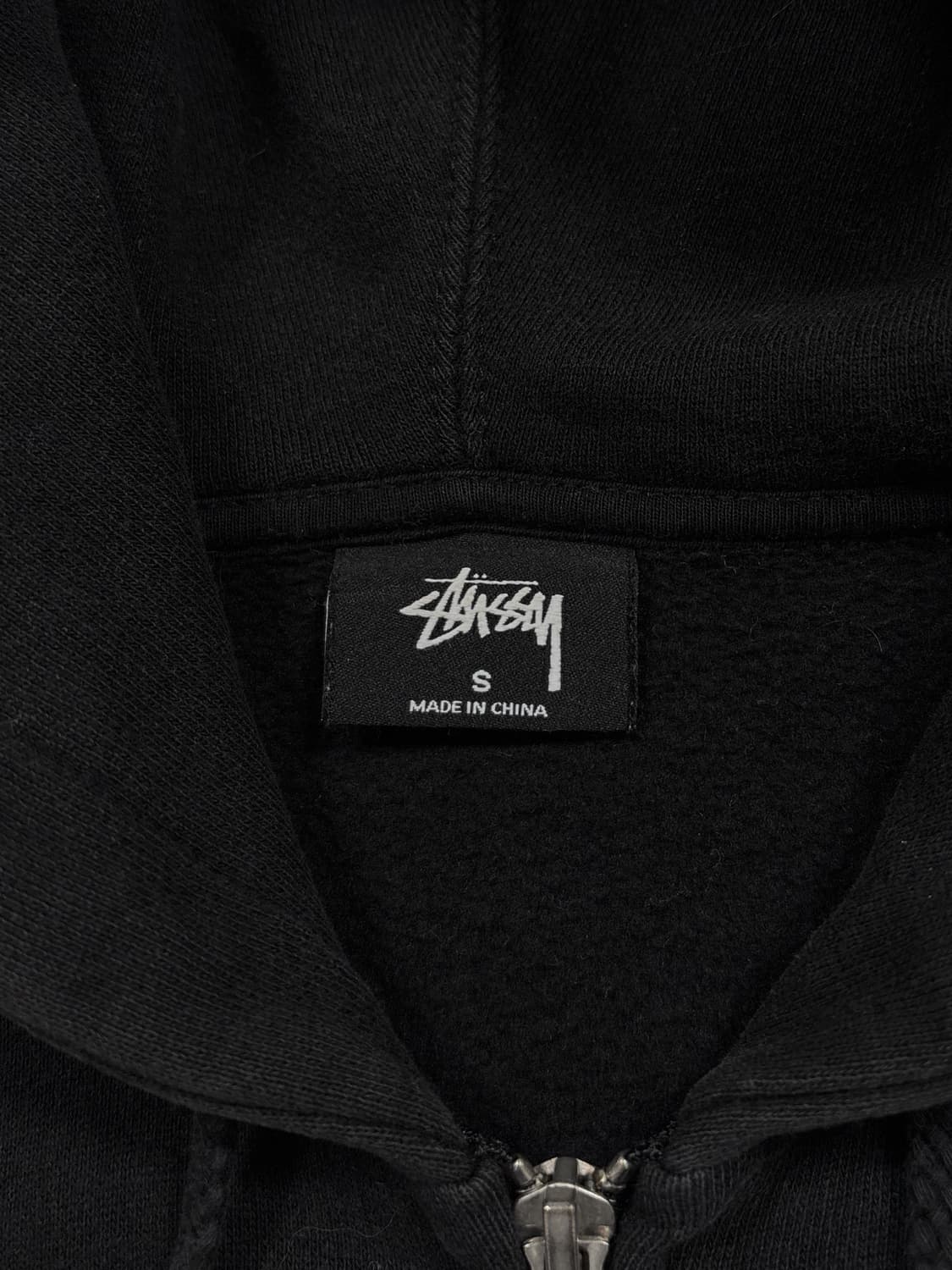 스투시 블랙 베이직 후드집업 상품이미지8