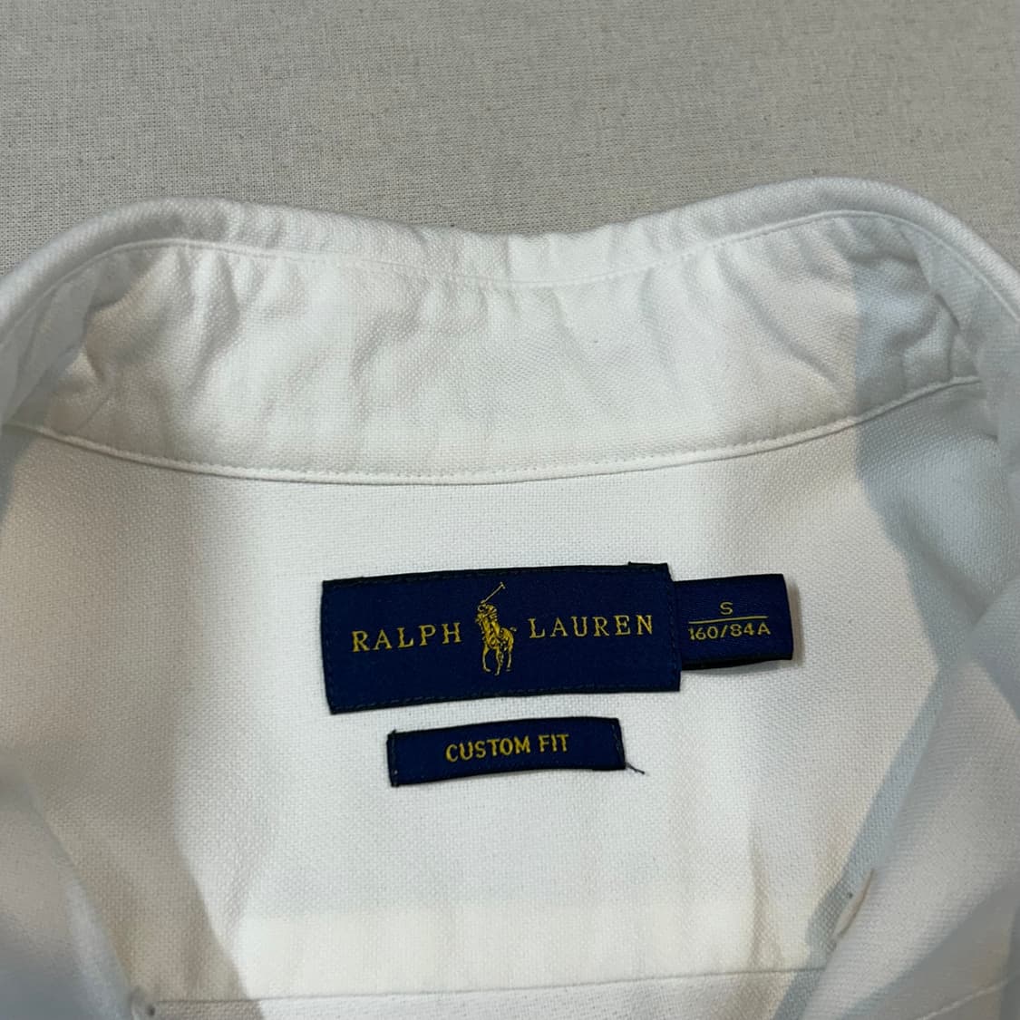 S) 폴로 랄프로렌 클래식 화이트 옥스포드 셔츠 커스텀핏 W35 상품이미지8