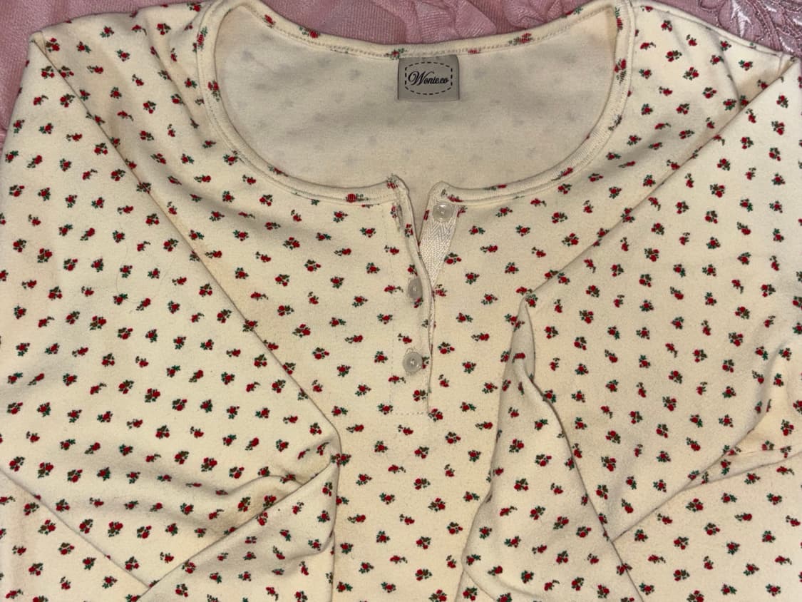 김아홉 플라워가든 기모티 크림색상 상품이미지2