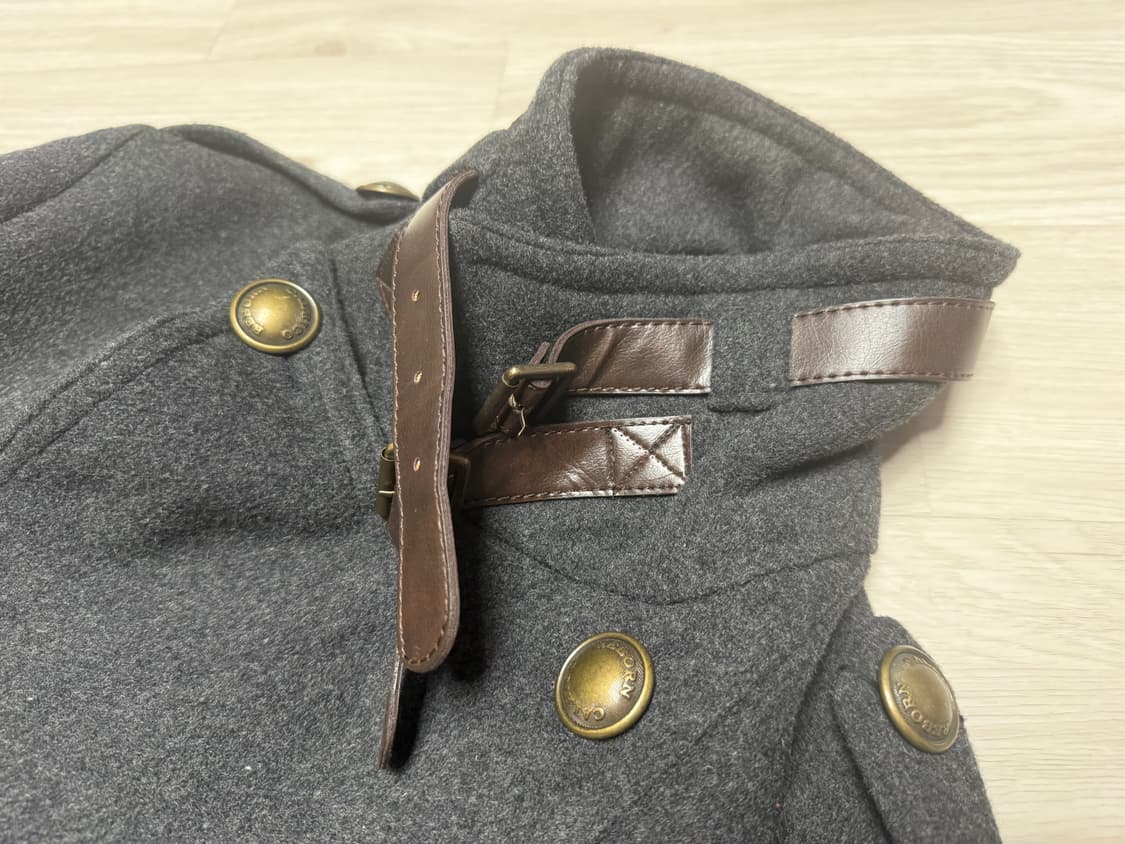 [S] 칼리코 리본 마스터 아티잔 클래식 울 체스터 코트 자켓 상품이미지5