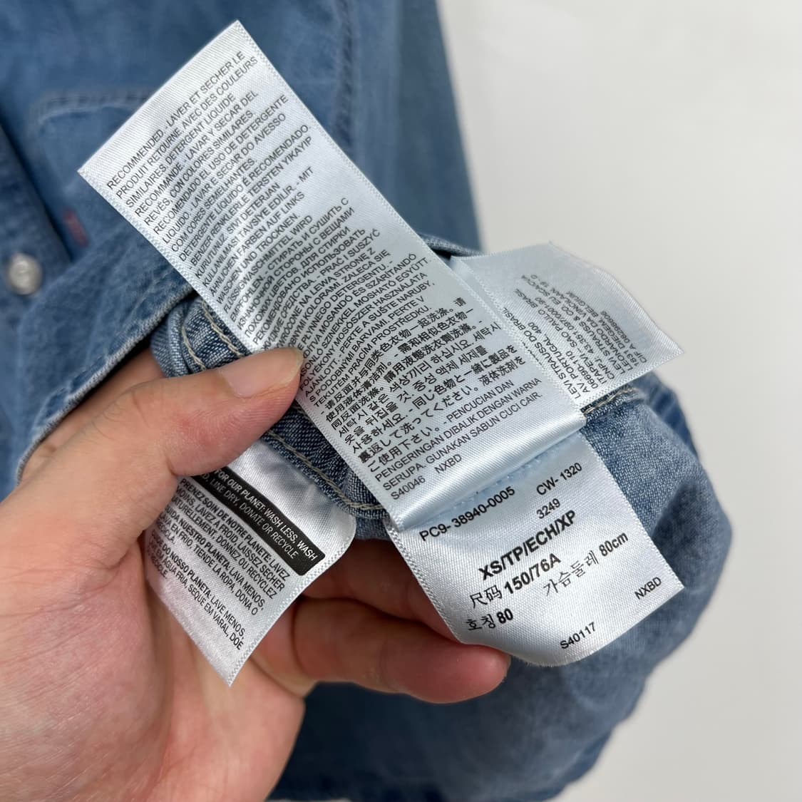 Levis 리바이스 투 포켓 데님 셔츠 상품이미지5