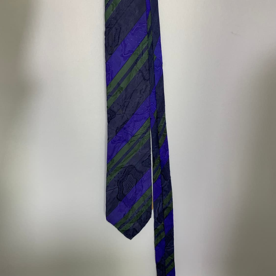 크리스찬 디올 사선 스트라이프 빈티지 패턴 실크 넥타이 상품이미지5