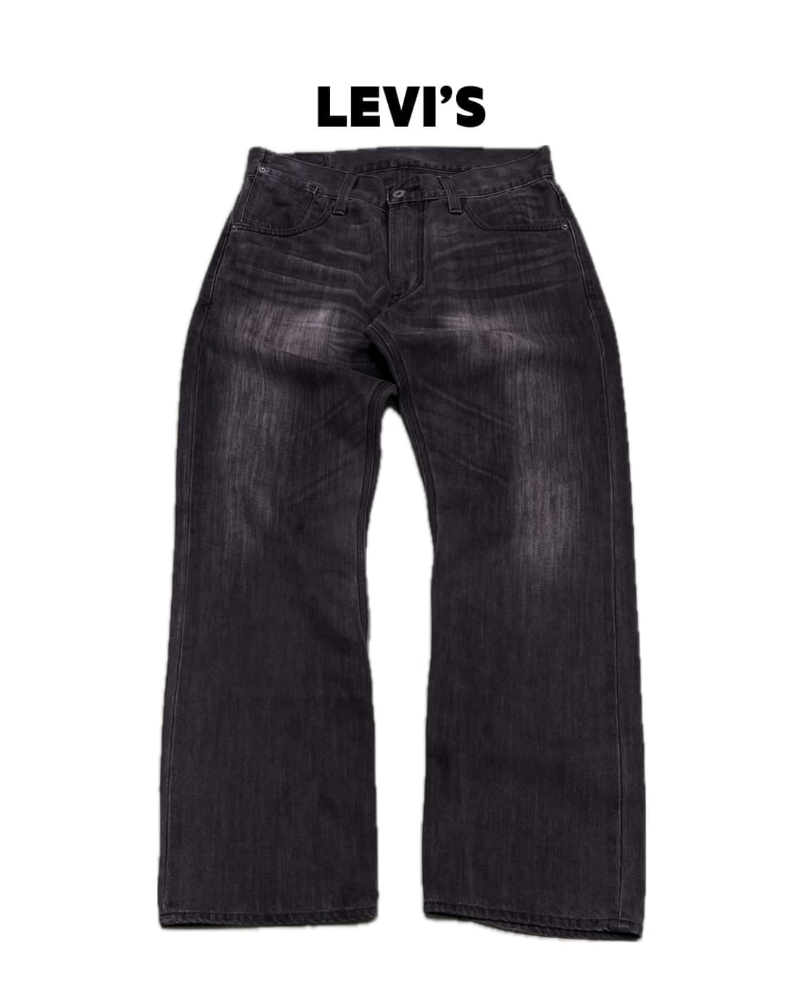 (33/30) 리바이스 514 백포켓 흑청 데님 팬츠 상품이미지1