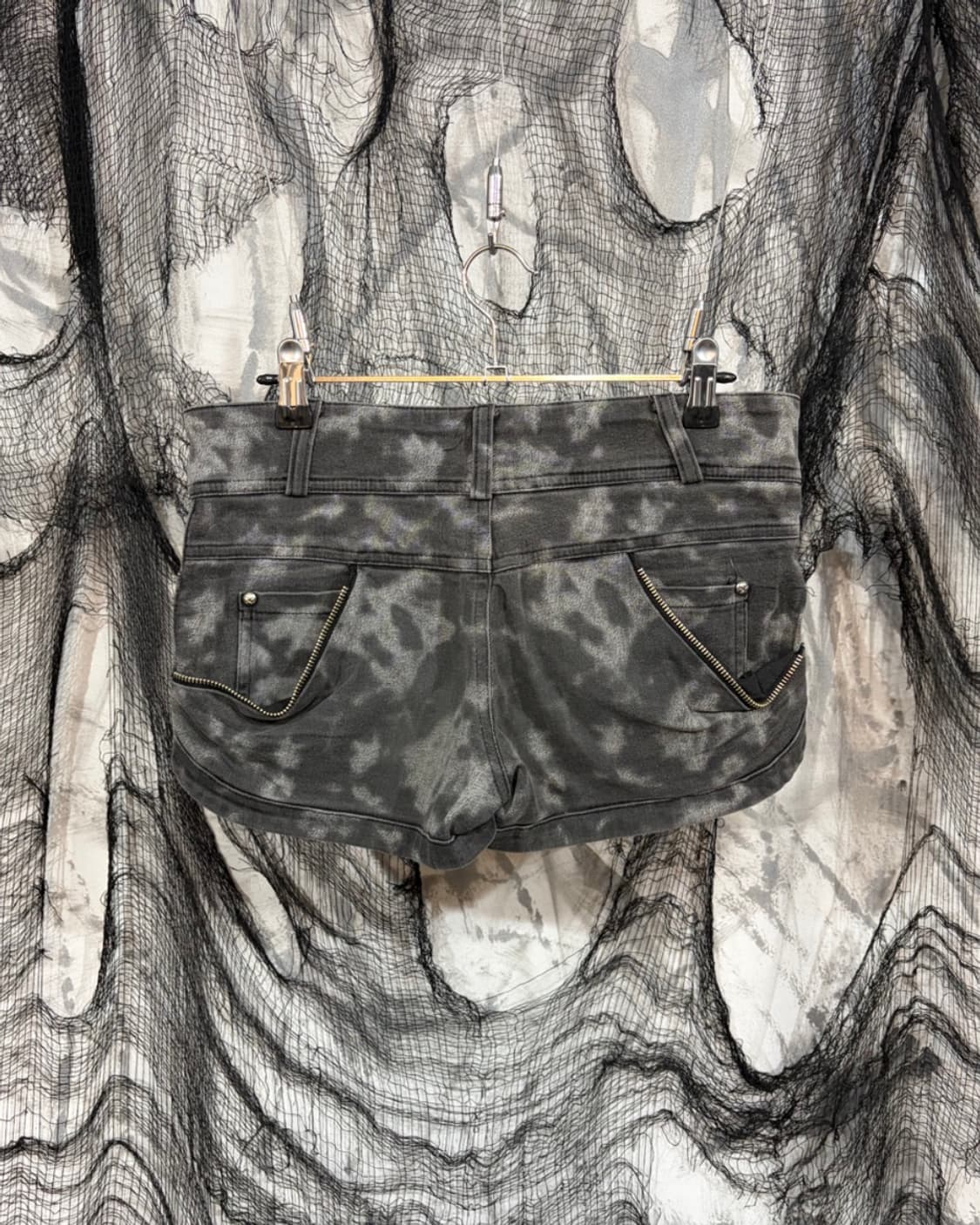 Y2K tiedye star zipper detail short pant 상품이미지3