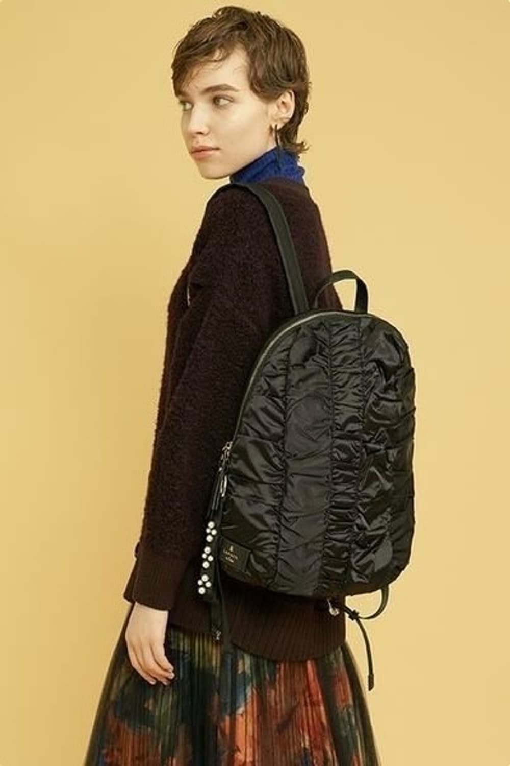 랑방 샤톤 류크 펄 셔링 나일론 백팩 상품이미지4