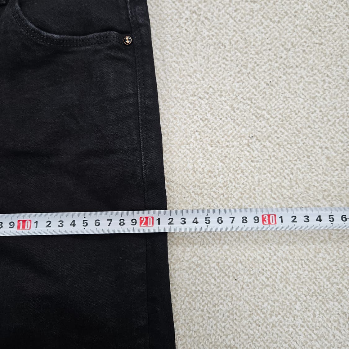 [26] 게스 슬림 블랙 흑청 데님 팬츠 1204JM1 상품이미지6