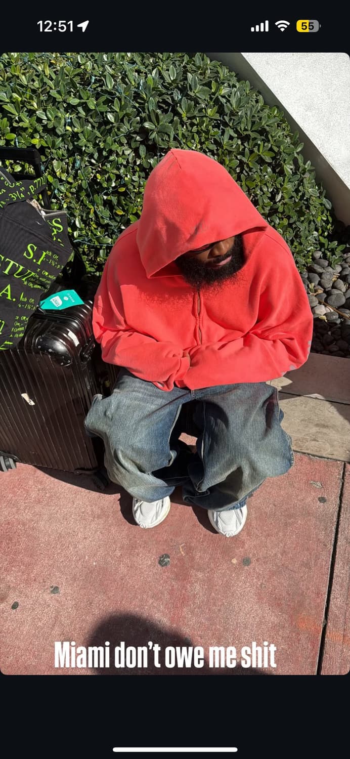 ERL Monuments 후드 집업 Salmon Pink L 상품이미지2