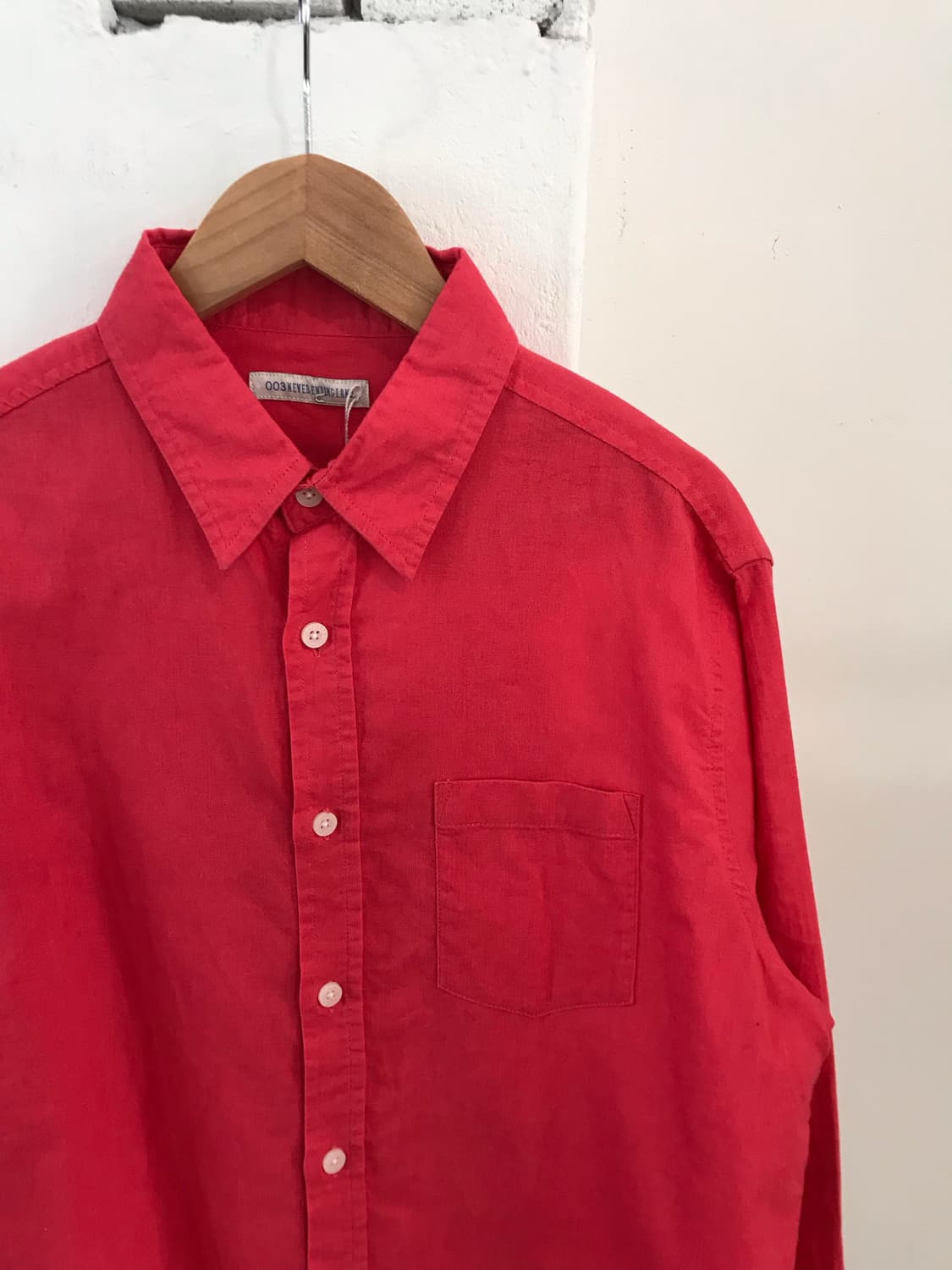 빈티지 핑크 셔츠 상품이미지5