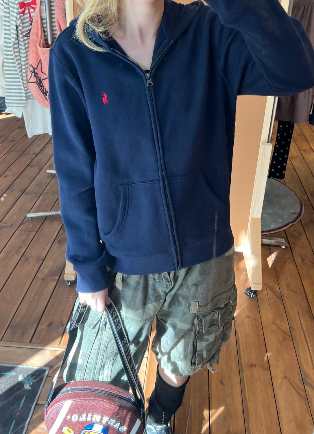 폴로 네이비 후드집업  상품이미지1