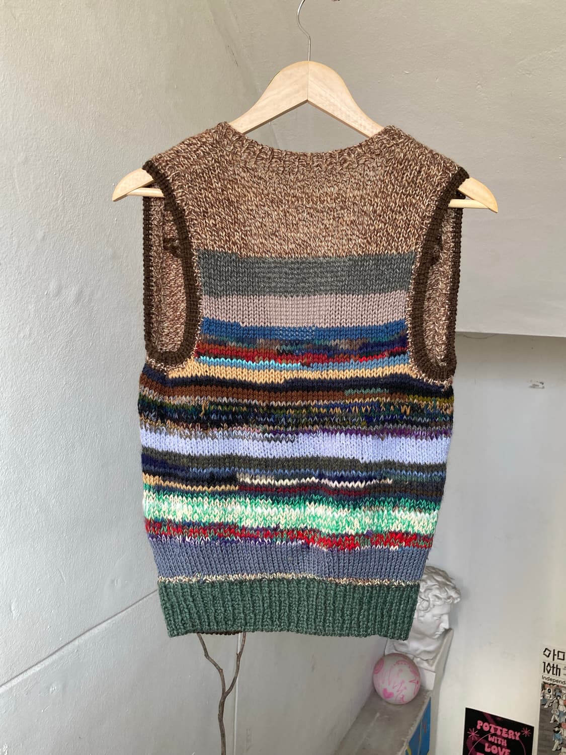 HANDMADE 니트 조끼 상품이미지5