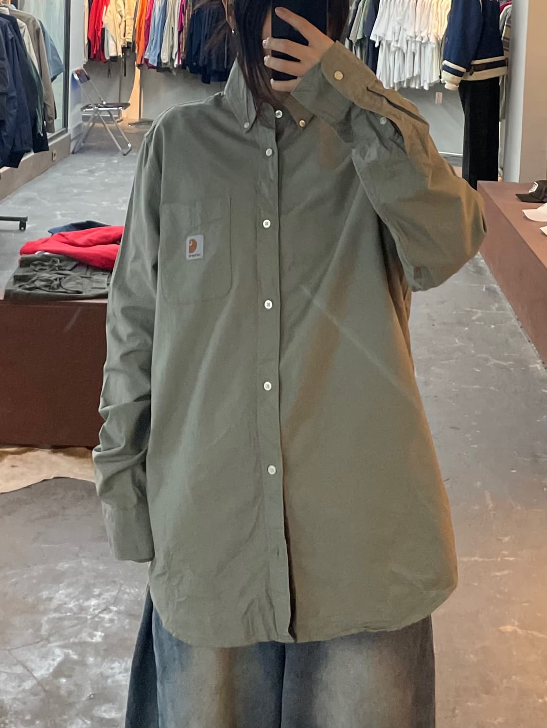 칼하트 라이트그린 셔츠 H2301 상품이미지1