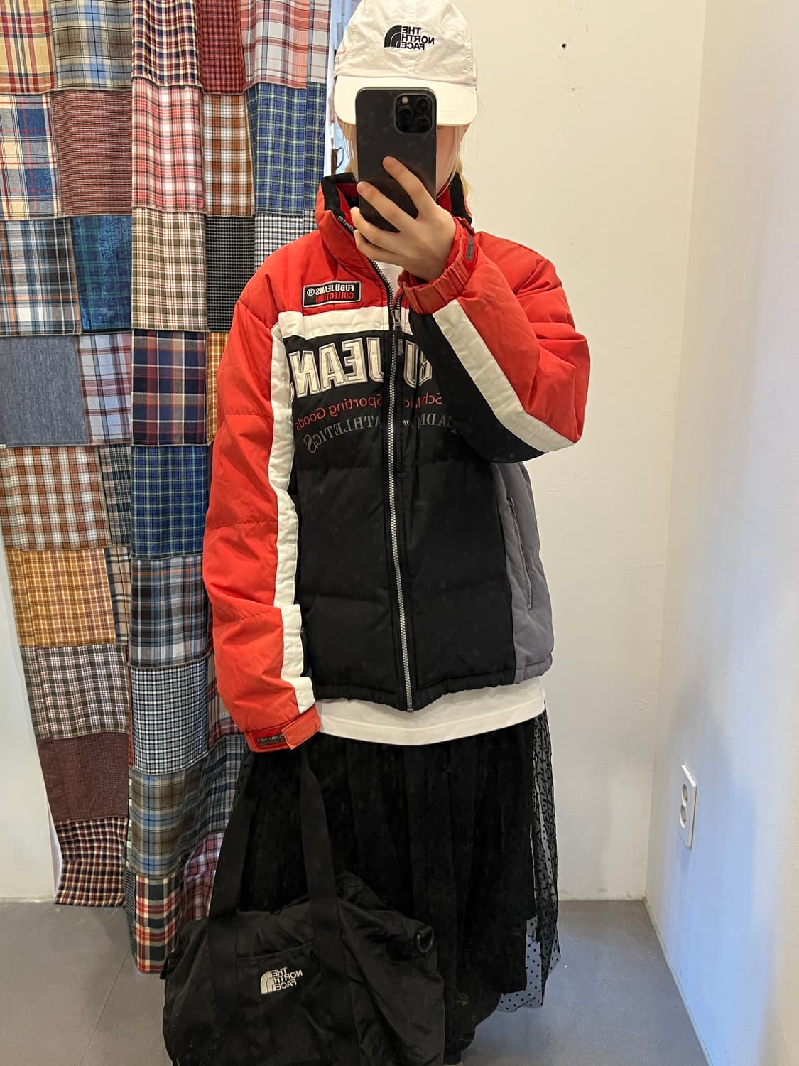 푸부 진스 레이싱 퀄팅 패딩 상품이미지5