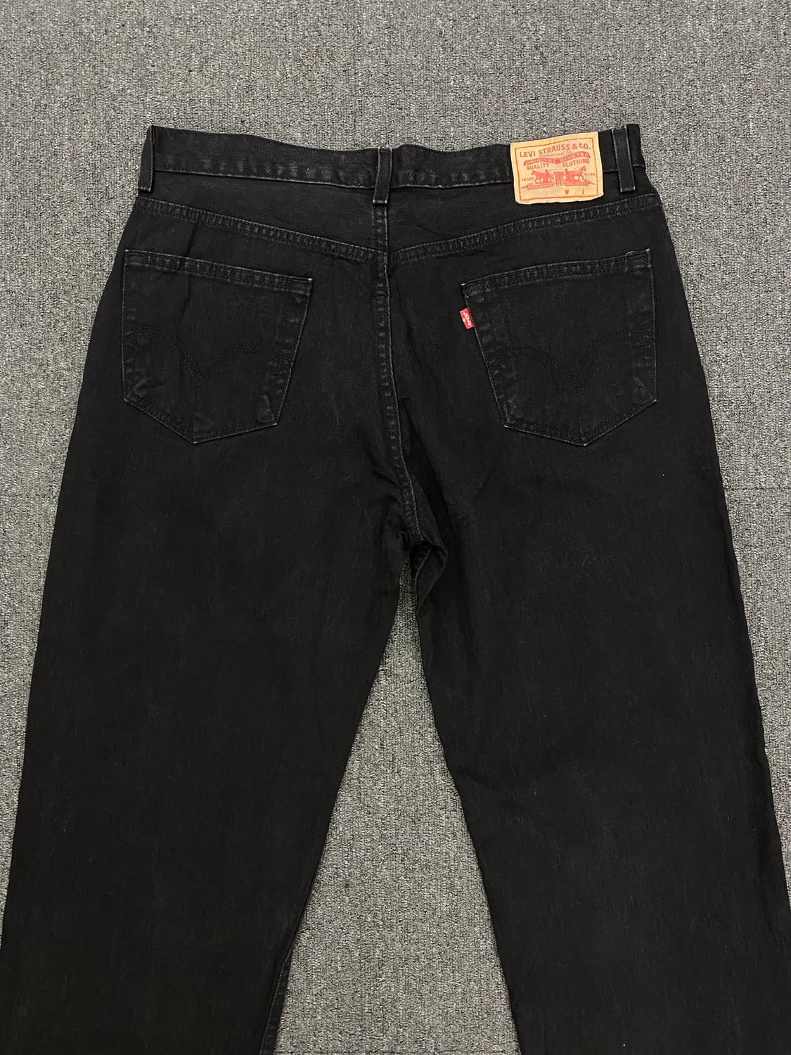 00s Levis 리바이스 550 흑청 데님팬츠 상품이미지7