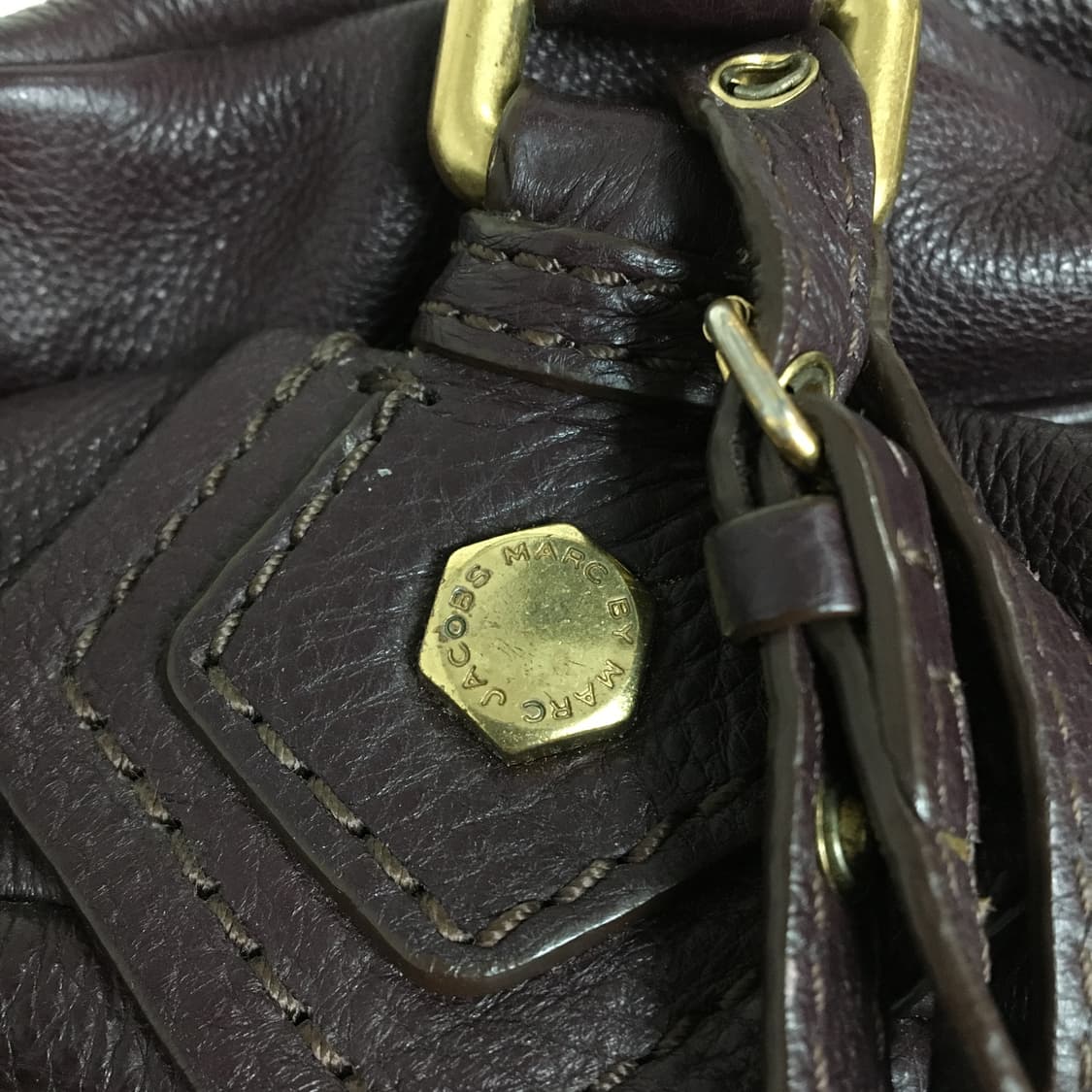 마크제이콥스 베이비 큐 가죽 토트백 가방 정품 퍼플 상품이미지4