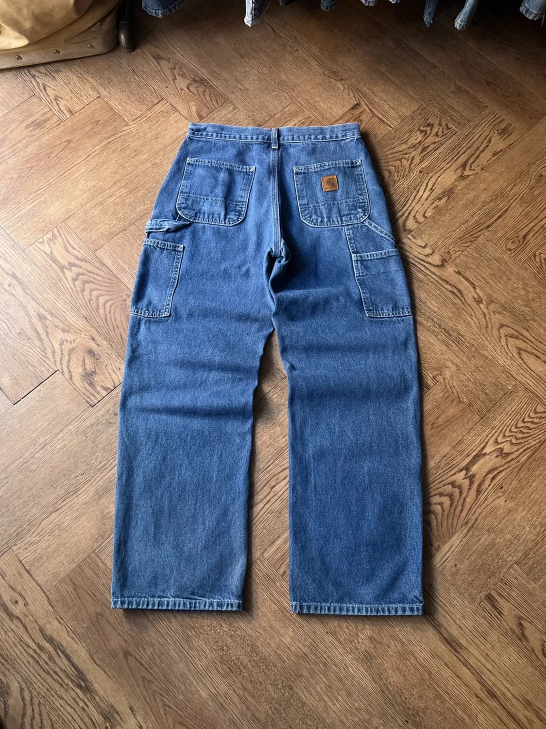 [30]칼하트 USA 더티워싱 싱글니 카펜터 워크 데님 팬츠 상품이미지1