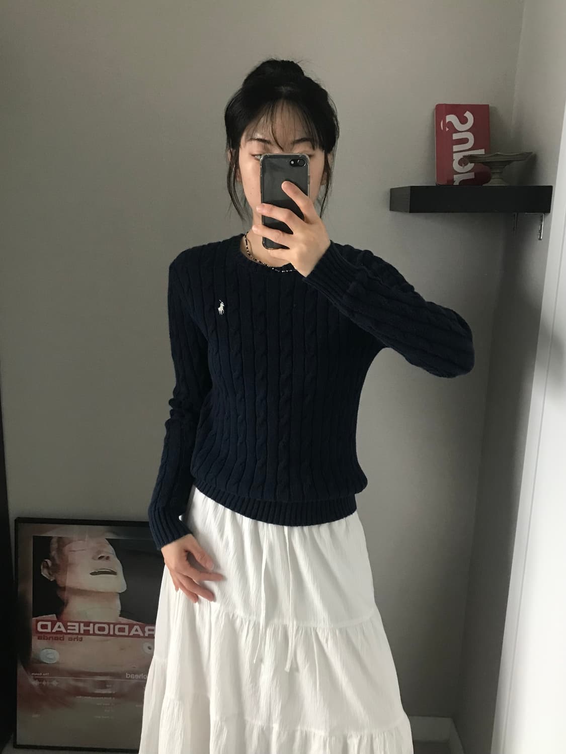 폴로 랄프로렌 포니로고 네이비 케이블 니트 상품이미지3