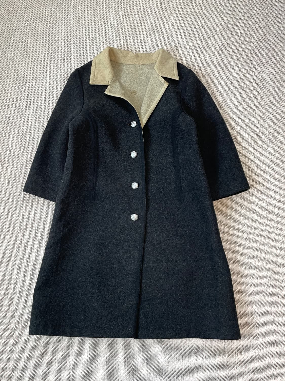 빈티지 핸드 플로럴 울 코트  J03830 상품이미지1