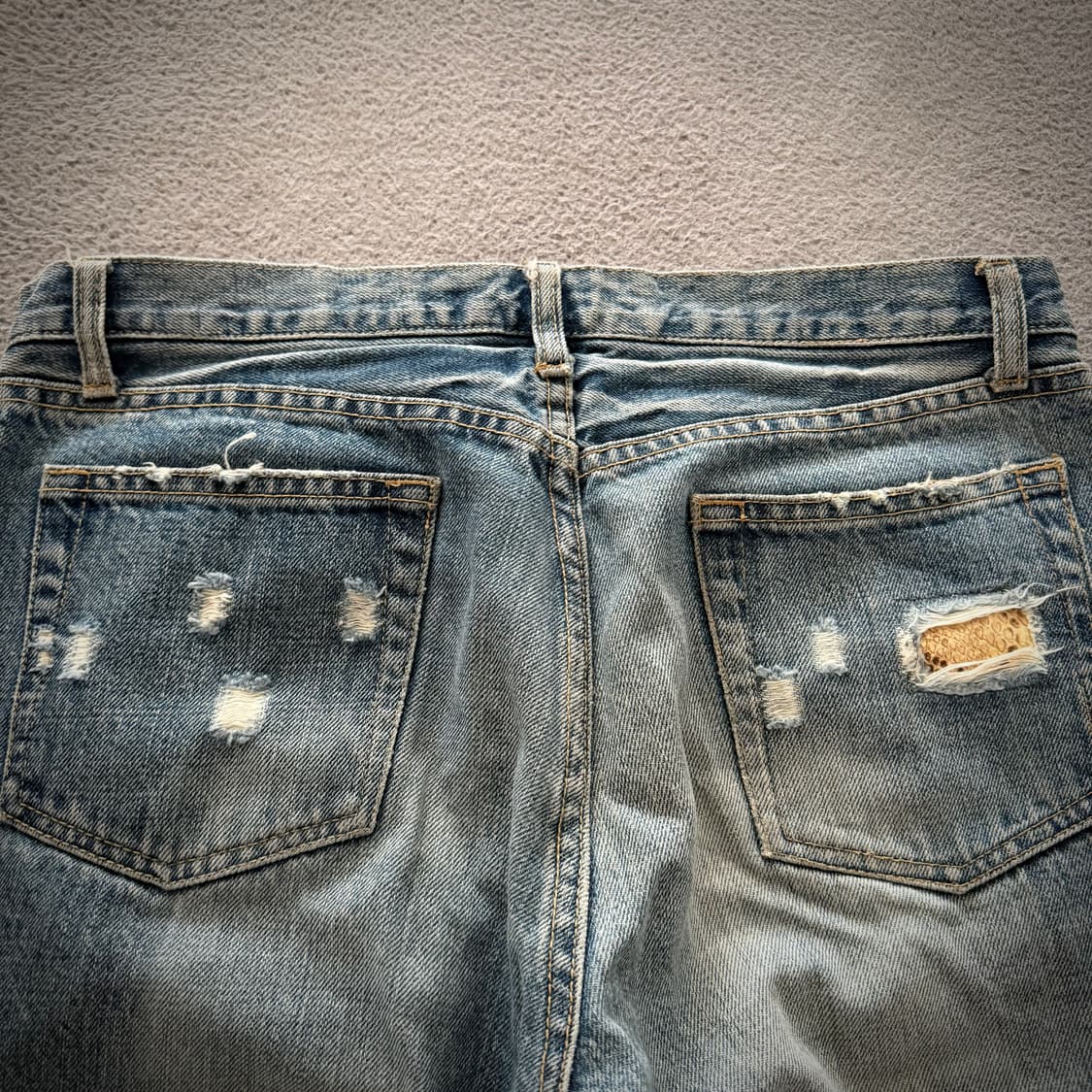 Schlussel destroyed pants 상품이미지5