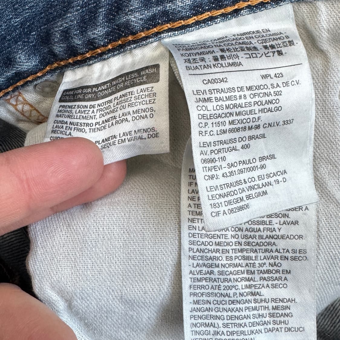 리바이스 559 새깅 워싱 스케이터 데님팬츠 상품이미지8