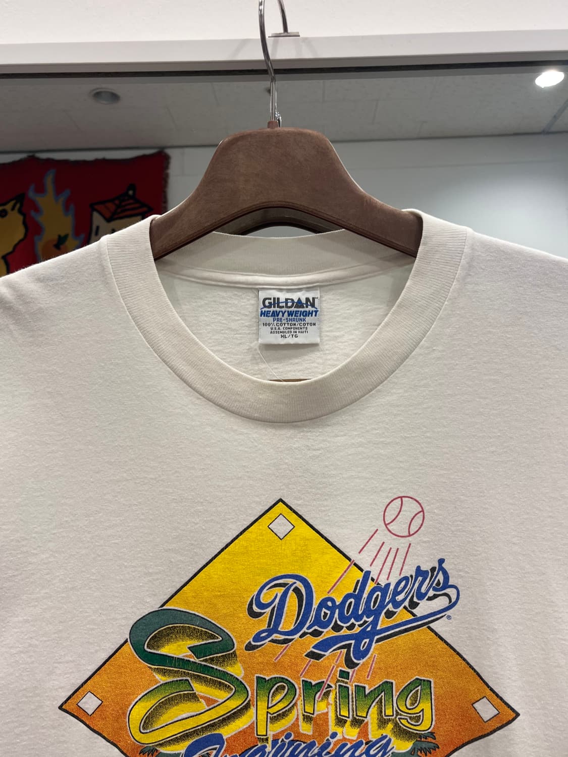 90s Gildan 길단 MLB LA 다저스 베이스볼 반팔 티셔츠 상품이미지3