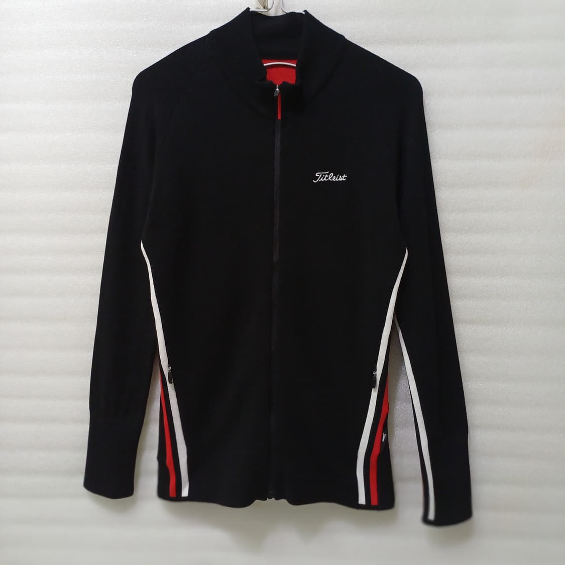 타이틀리스트 골프 봄 간절기 집업 니트 자켓 여성 S 블랙 사랑봉봉 상품이미지1