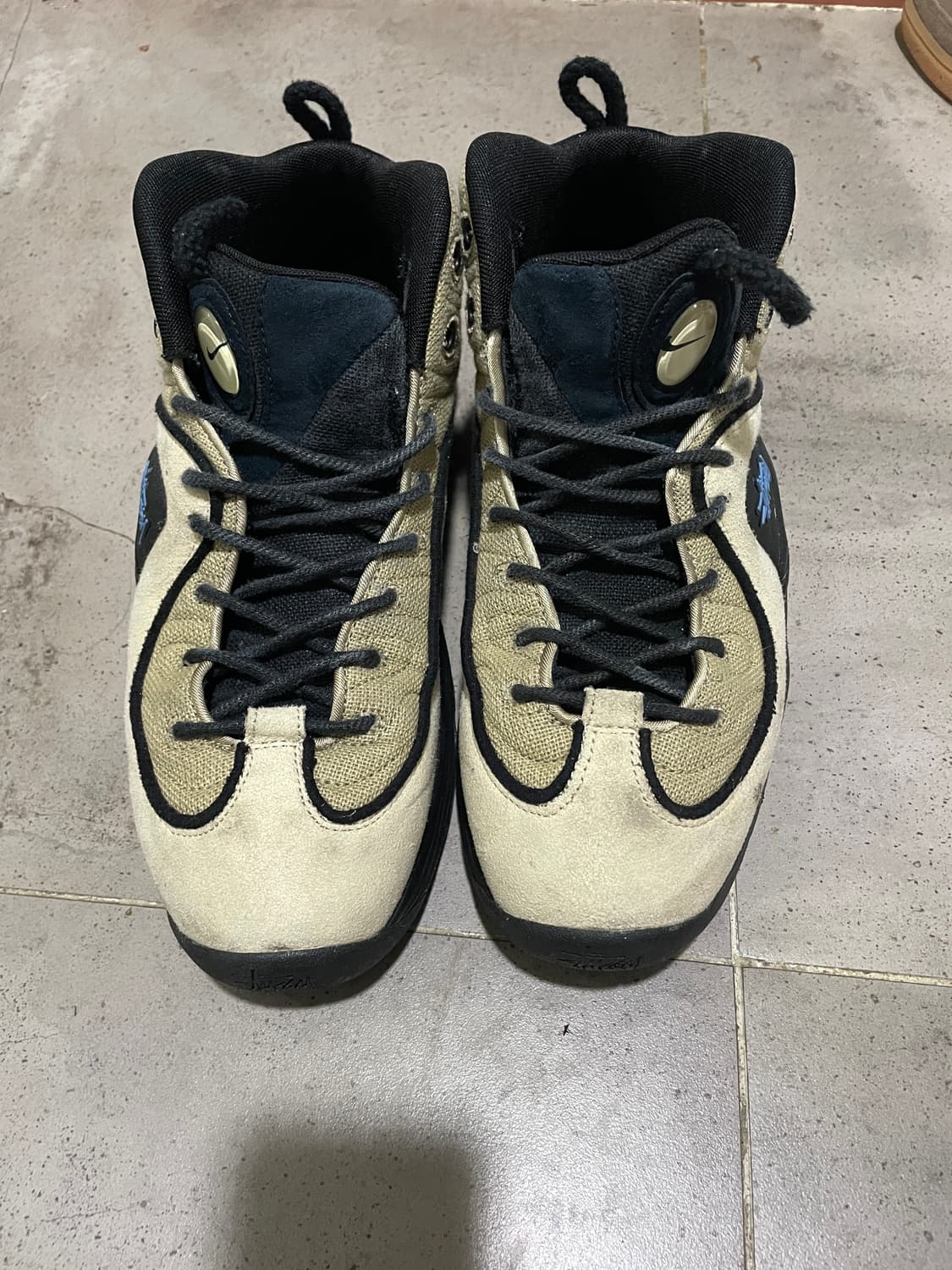 나이키 x 스투시 에어 페니 2 라탄 앤 라임스톤 상품이미지3