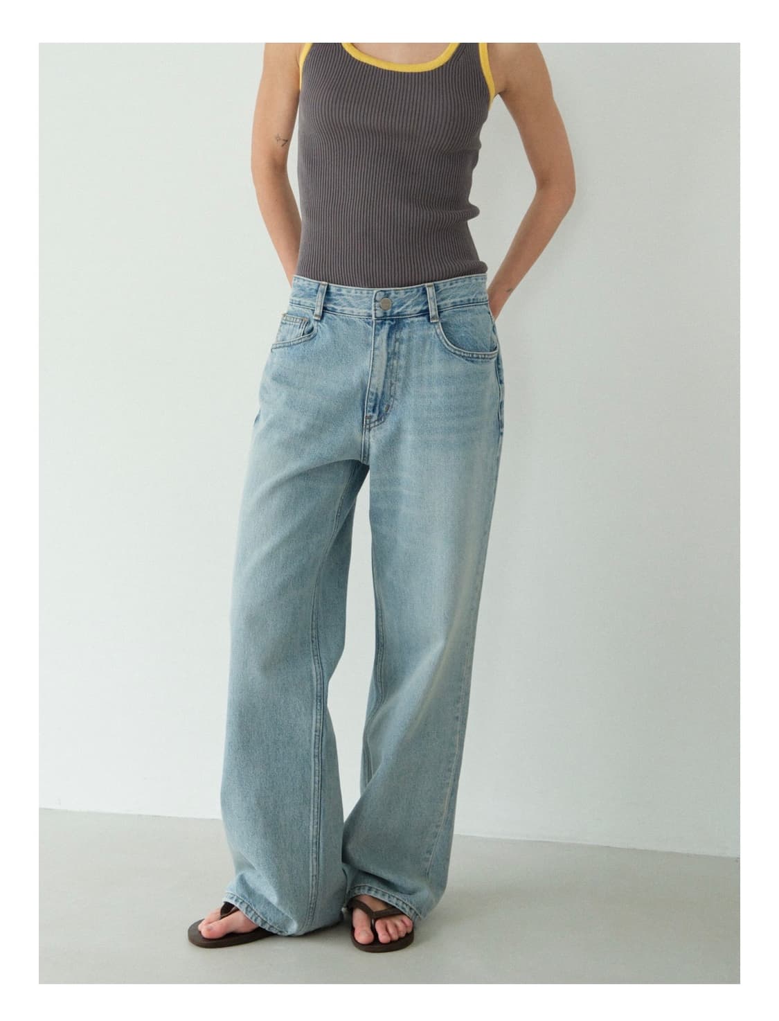 포니테일 본 벨라 청바지 Born Bella Loose-fit Jeans 상품이미지2