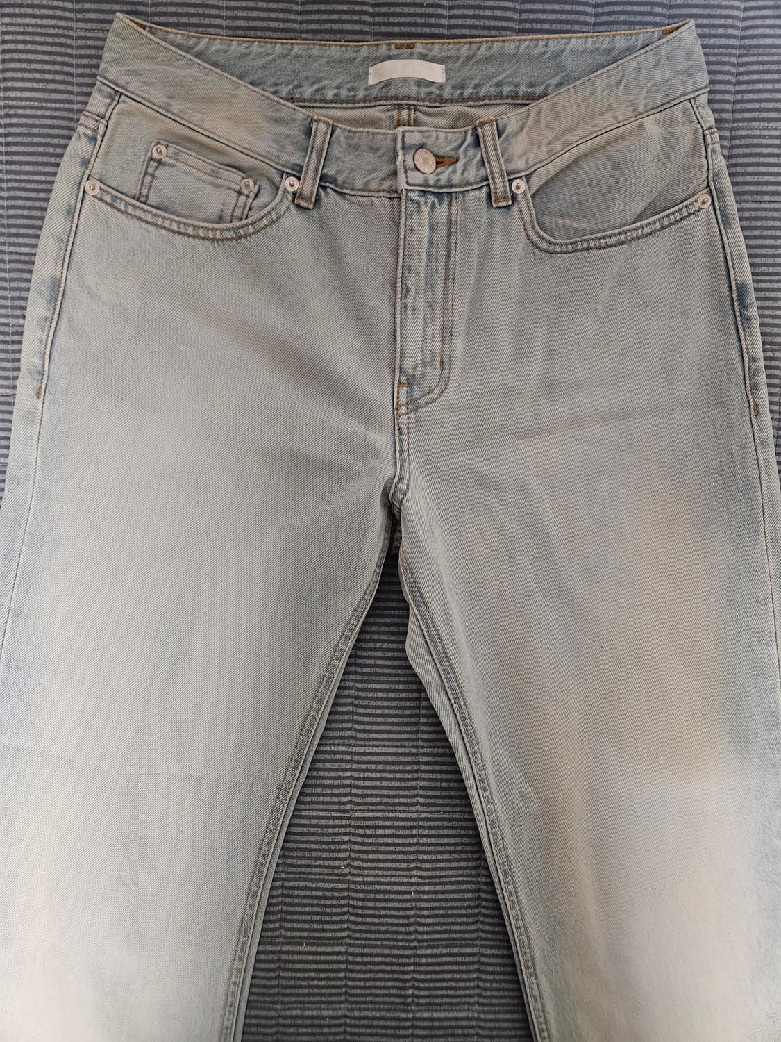 Lit 리트 와이드 진 데님팬츠 연청 상품이미지1