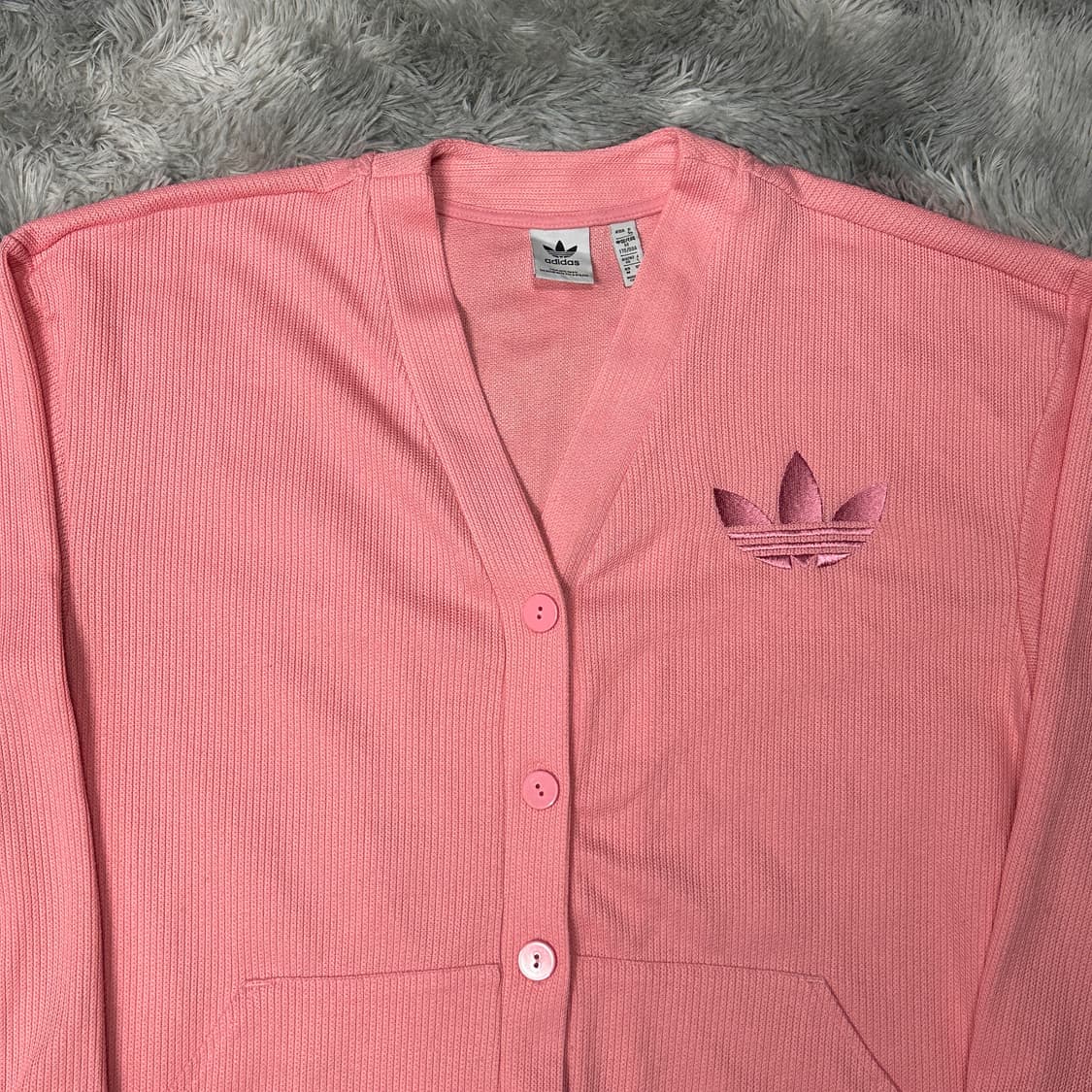 아디다스 핑크 니트 가디건  상품이미지2