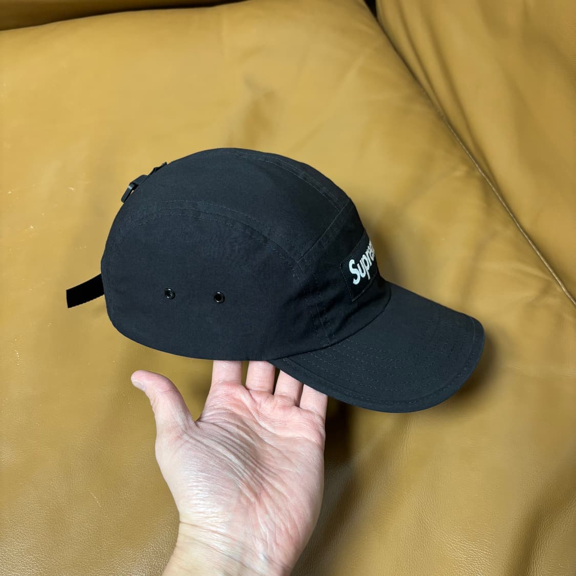 슈프림 캠프캡 모자 박스로고 21fw 왁스드 코튼 상품이미지4