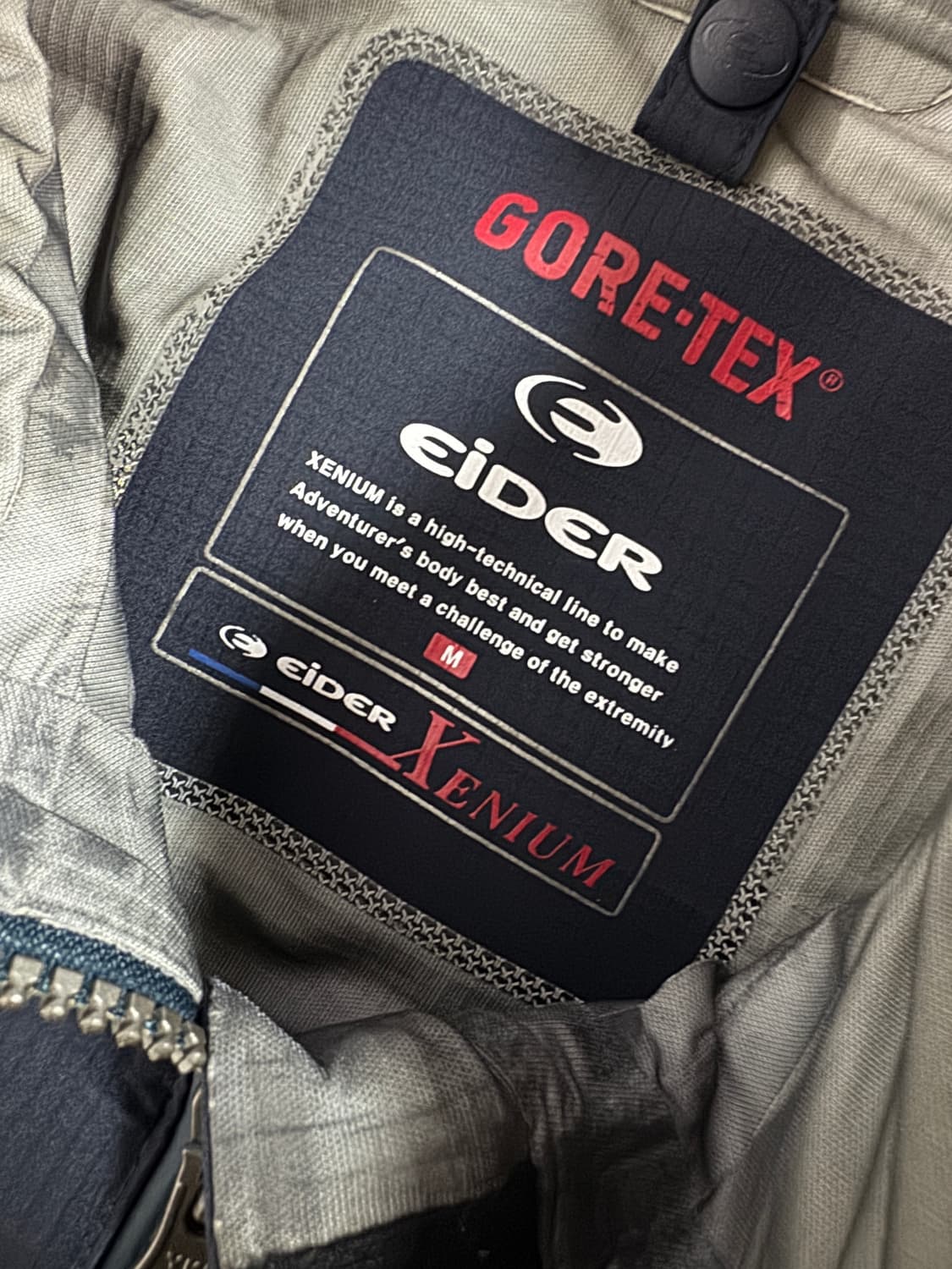 아이더 Eider 티에르 등산 고어텍스 후드 바람막이 네이비 상품이미지3